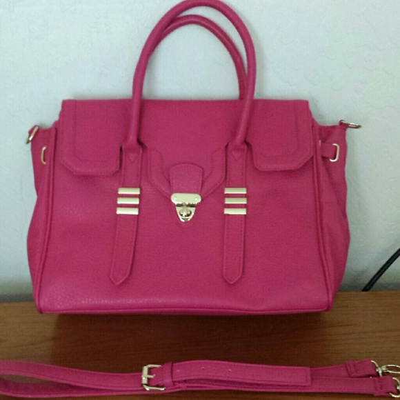 Deep pink purse