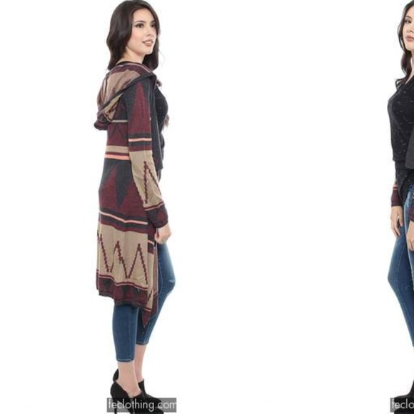 Tribal long cardigan