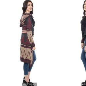 Tribal long cardigan