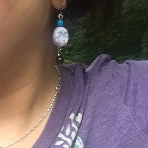 HOLD FOR DEBBIE Dreamy Faced Earrings - Picture 3 of 3