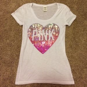 Never worn sequin scoop neck