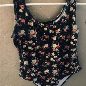 Floral leotard