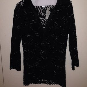 black lace blouse