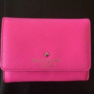 Bright Pink Kate Spade Small Wallet