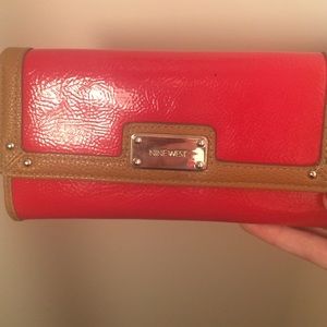 Red Nine West wallet, barely used, looks brand new