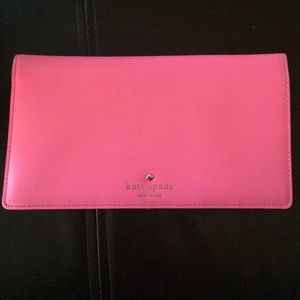 Bright Pink Kate Spade Travel Wallet