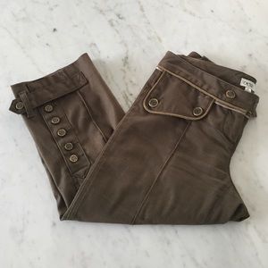 Olive green ankle pants