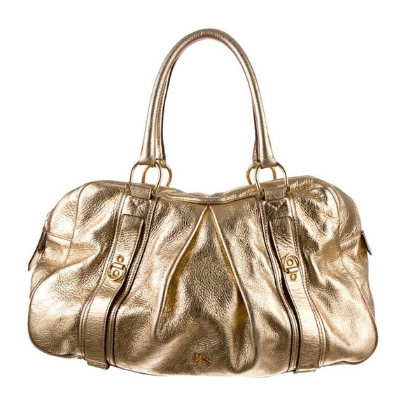 burberry gold handbag