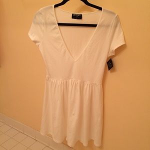 NWT White Nasty Gal V-neck dress!