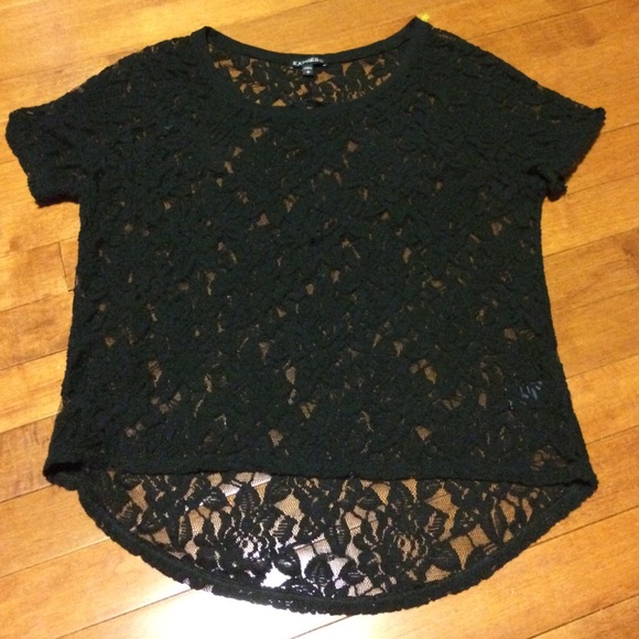 Express Tops - Express black lace top