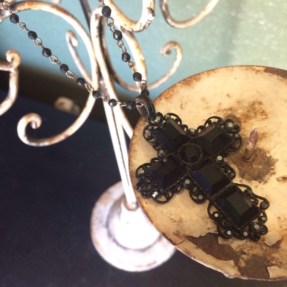 Black Cross Necklace
