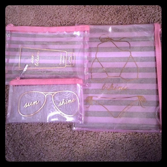 Victoria's Secret plastic zip bags