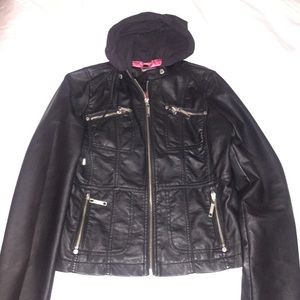 Faux leather jacket