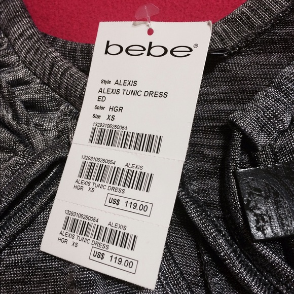 Bebe Style:Alexis Color:HGR size:XS Short Dress. - Picture 2 of 4