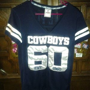 ****SOLD**** Vs Pink Cowboys jersey shirt