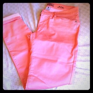 Pink Skinny Leg Denim Pants