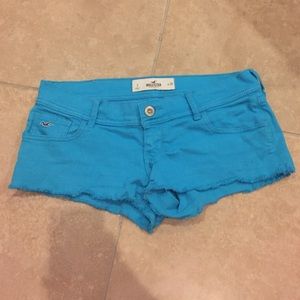 Hollister Co Blue Denim Low Rise Shorts