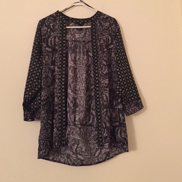 Printed light weight cardigan