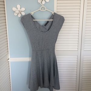 Brandy Melville grey cross cross backed dress