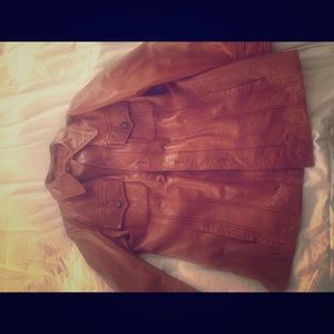 Mens whiskey leather jacket