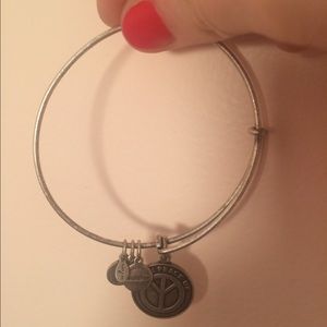 Alex and Ani peace sign bracelet