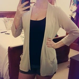 Tan Acrylic Cardigan