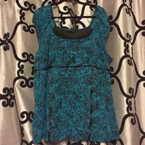 Lane Bryant teal top