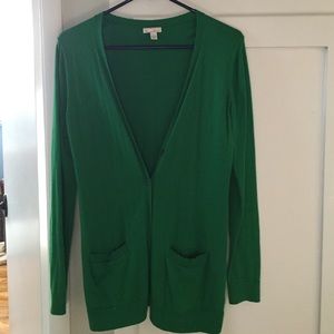Gap Kelly green cardigan