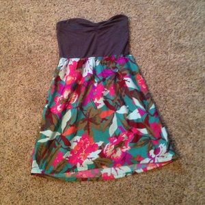 strapless roxy dress