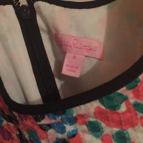 Lilly Pulitzer Lucy Sequin Sweet Nothings Dress 6 - Picture 3 of 4