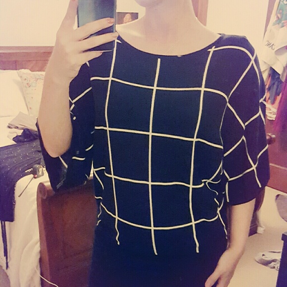 Black & White Dress Top