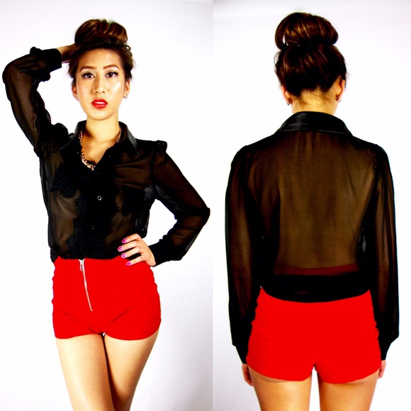 Leather Neck Cross Top