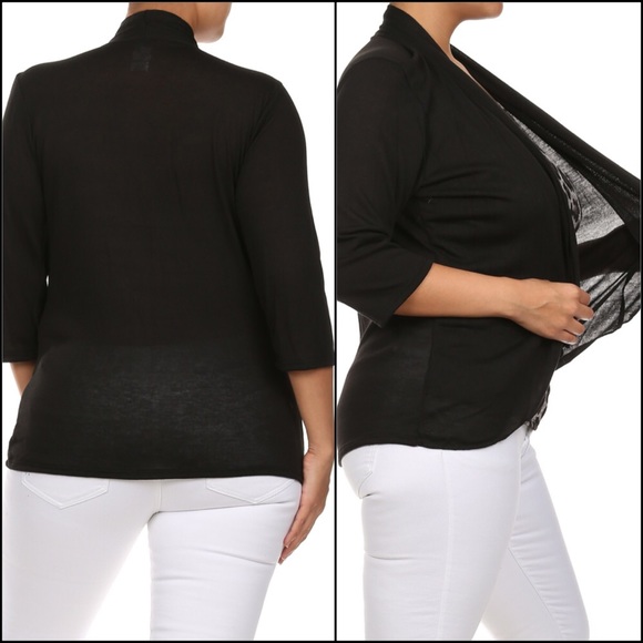 Printed Top w/ Cardigan Overlay - Picture 2 of 4