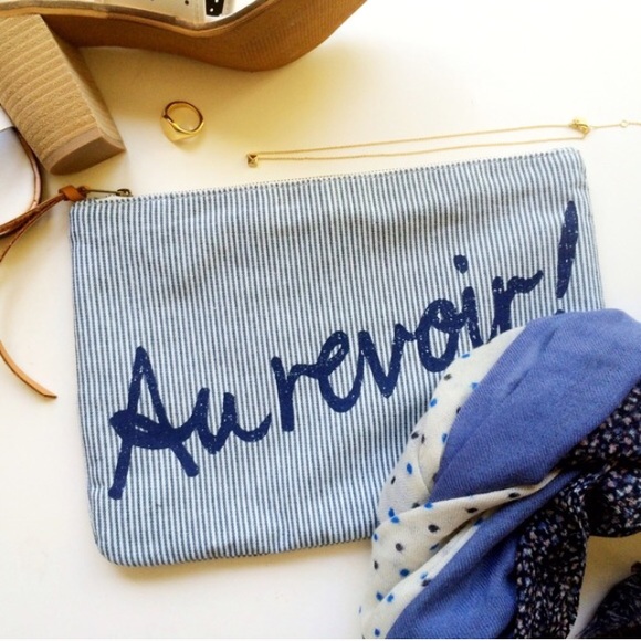 "Au Revoir" Pouch