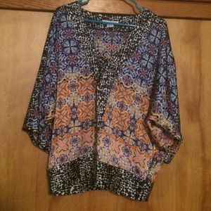 Kenzie glory mixed print top