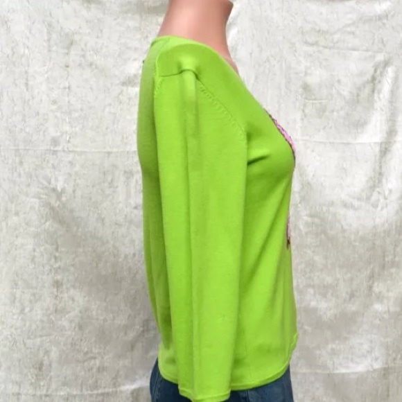 NEW Michael Simon HEART, LOVE Sequin Sweater - Picture 3 of 4