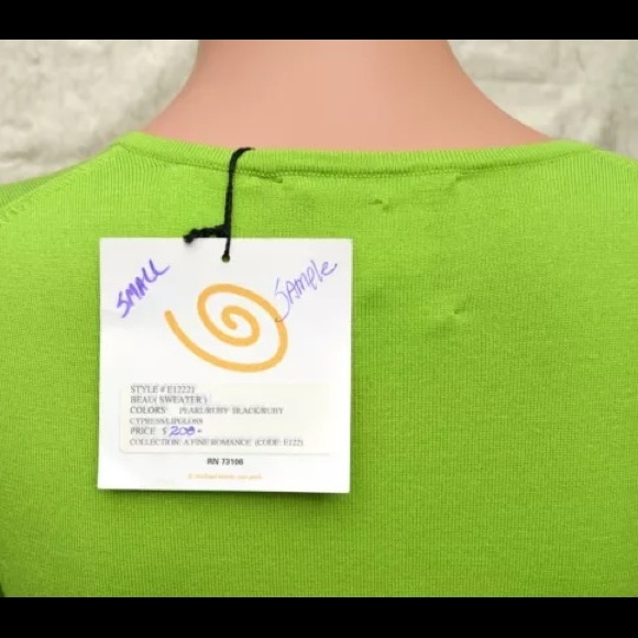 NEW Michael Simon HEART, LOVE Sequin Sweater - Picture 4 of 4