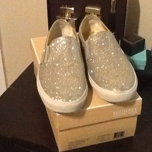 Michael Kors slip on sneaker shoe.