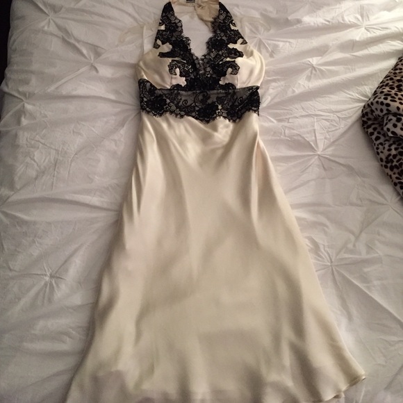 White House Black Market Dresses & Skirts - White House/Black Market Silk Halter Dress