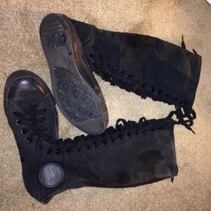Black Converse knee highs ? Size 8