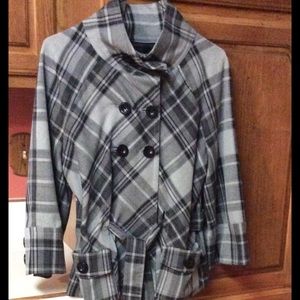 Black and grey apartment 9 coat from kohls