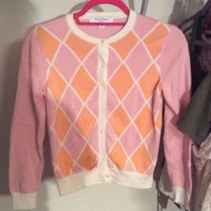 Preppy argyle cardigan