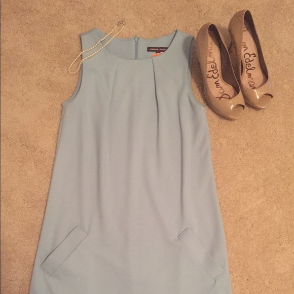 Adrienne Vittadini Blue Shift Dress