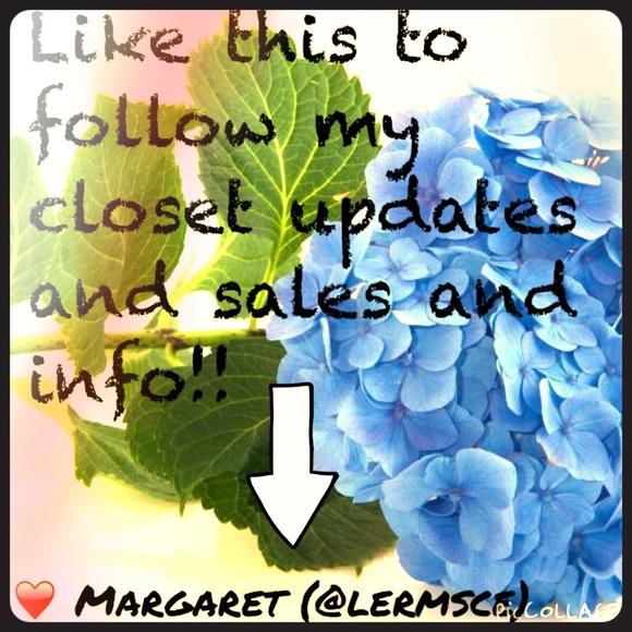 🎉Don't miss new items or sales from my closet!🎉