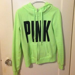 Pink full zip hoodie