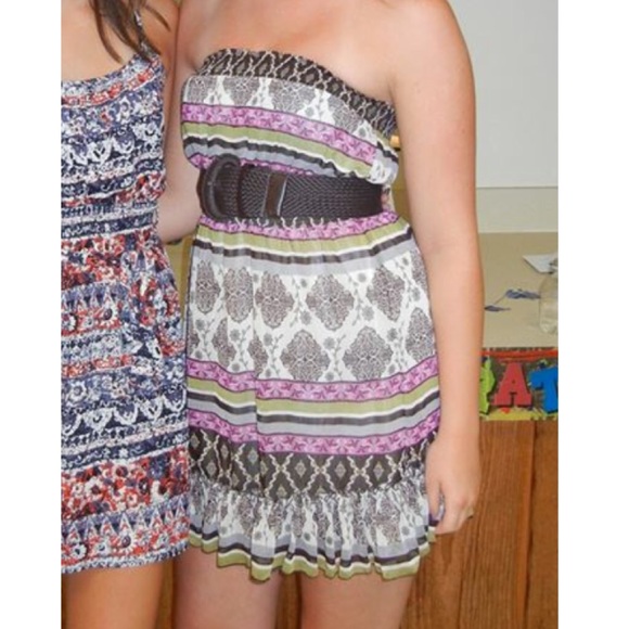 Strapless summer dress