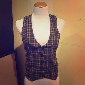 Plaid vest