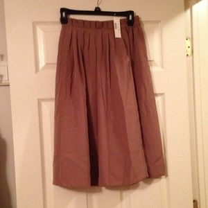 J Crew Pleated Midi Skirt