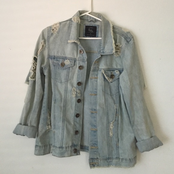 Cotton On Ripped denim jacket