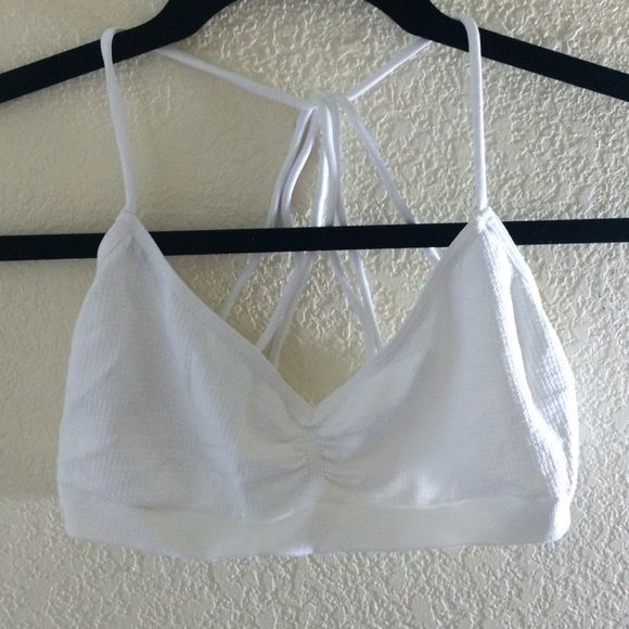 FREE PEOPLE white strappy bralette
